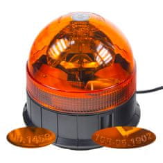 Stualarm Halogen maják, 12 i 24V, oranžový magnet, ECE R65 (wl85H1)