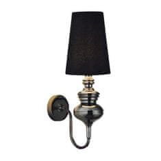 AZZARDO Nástěnná lampa AZzardo Baroco wall black AZ0062 E14 1x11W IP20 18cm černá