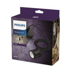 Philips Philips Vintage závěsný kabel 2m s objímkou E27 max. 40W IP20, černá