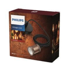 Philips Philips Vintage závěsný kabel 2m s objímkou E27 max. 40W IP20, růžová zlatá