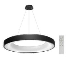 AZZARDO LED Závěsné svítidlo AZzardo Sovana Pendant 80 CCT black Dimm AZ3449 80W 4000lm 2700-6500K IP20 78cm stmívatelné černé