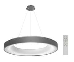AZZARDO LED Závěsné svítidlo AZzardo Sovana Pendant 80 CCT grey Dimm AZ3450 80W 4000lm 2700-6500K IP20 78cm stmívatelné šedé