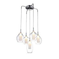 AZZARDO Závěsné svítidlo AZzardo Amber Milano 5 clear AZ3076 G9 5x40W IP20 50cm čiré