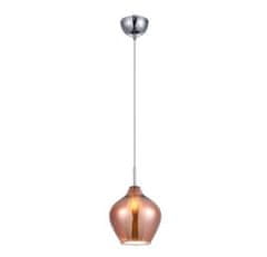 AZZARDO Závěsné svítidlo AZzardo Amber Milano 1 copper AZ3077 G9 1x40W IP20 16cm měděné