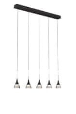 AZZARDO LED Závěsné svítidlo AZzardo Dalmatia 5 black AZ2910 25W 1500lm 3000K IP20 80cm černé