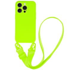 MobilPouzdra.cz Kryt Strap Silicone pro Apple iPhone 14 , design 2 lime