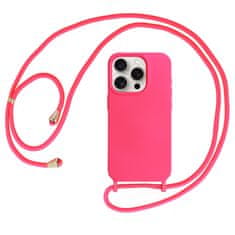 MobilPouzdra.cz Kryt Strap Silicone pro Apple iPhone 15 Plus , design 1 , barva růžová