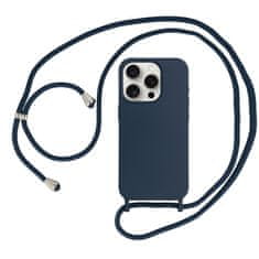 TopQ Pouzdro Strap D1 pro Iphone 14 Pro navy