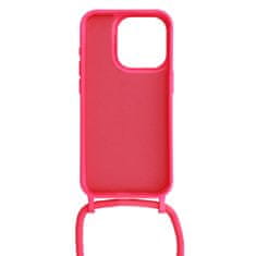 MobilPouzdra.cz Kryt Strap Silicone pro Apple iPhone 15 , design 1 , barva růžová