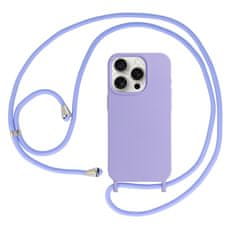 TopQ Pouzdro Strap D1 pro Iphone 15 Pro fialové