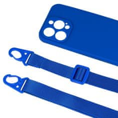 MobilPouzdra.cz Kryt Strap Silicone pro Apple iPhone 11 , design 2 , barva modrá