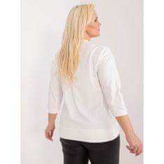 RELEVANCE Dámská halenka bavlněná plus size ROMA ecru RV-BZ-9445.91_406196 Univerzální