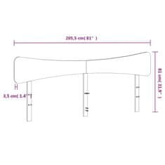 Vidaxl Čelo postele 200 cm masivní borové dřevo