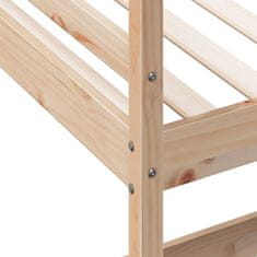 Vidaxl Patrová postel se stolem 90 x 190 cm masivní borovice