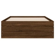 Greatstore Rám postele se zásuvkami hnědý dub 90x200 cm kompozitní dřevo