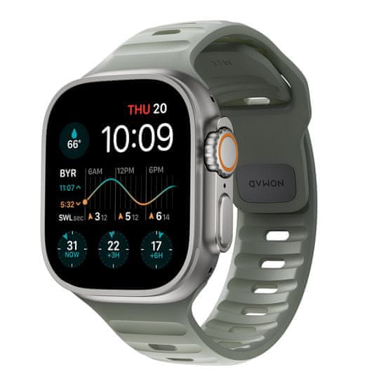 Nomad Sport Band - Sportovní vodotěsný řemínek pro Apple Watch 45 / 49 mm, Coastal rock