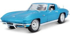 Maisto Chevrolet Corvette 1965 metal světle modrá 1:18