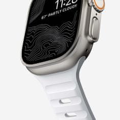 Nomad Sport Band - Sportovní vodotěsný řemínek pro Apple Watch 45 / 49 mm, bílý