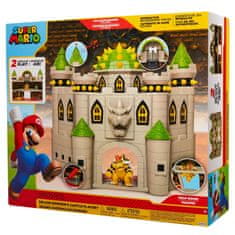 Jakks Pacific SUPER MARIO BROS - Bowserův Hrad se zvukem a figurkou.