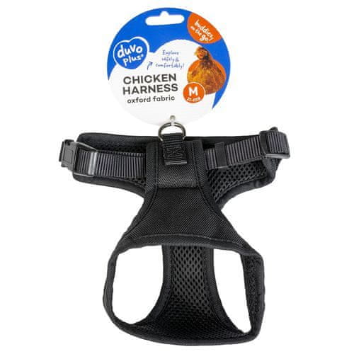 Duvo+ Chicken Harness postroj pro slepice M 30x19x37-47cm černý