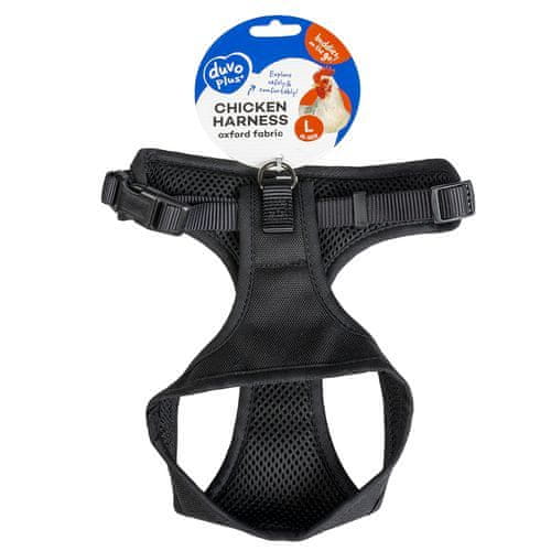 Duvo+ Chicken Harness postroj pro slepice L 35x23x49-56cm černý