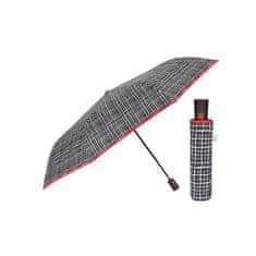 Perletti Time, Dámský skládací deštník Bianco/Nero, 26369