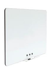 2x3 Bílá bezrámová magnetická tabule Qboard 180 x 117 cm