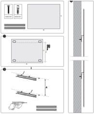 2x3 Bílá bezrámová magnetická tabule Qboard 180 x 117 cm