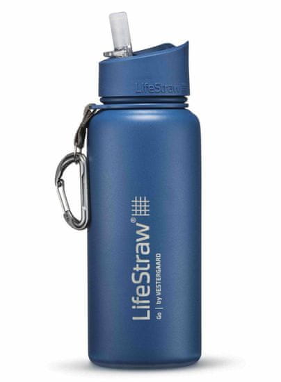 LifeStraw LSGOSSMB1 Go Stainless Steel Medium Blue Renew