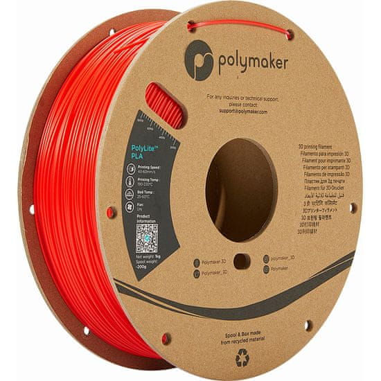 Polymaker PolyLite PLA Red