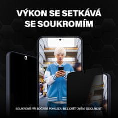 PanzerGlass ochranné sklo Privacy pro Samsung Galaxy S24, s instalačním rámečkem