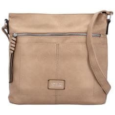 Coveri WORLD Trendy dámská koženková crossbody kabelka Westa, taupe