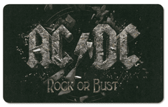 CurePink Podložka na jídelní stůl AC/DC: Rock Or Bust (23 cm x 14 cm)