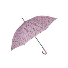 Perletti Technology XL, Dámský automatický deštník Fiori/starorůžová, 21774