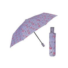 Perletti Technology, Dámský plnoautomatický deštník Fiori/fialová, 21776