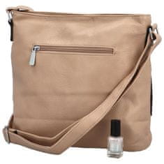 Coveri WORLD Trendy dámská koženková crossbody kabelka Westa, taupe