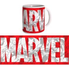 CurePink Keramický hrnek Marvel: Logo (objem 300 ml)