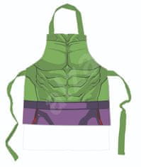 CurePink Kuchyňská zástěra Hulk: Postava (69 x 78 cm ) polyester