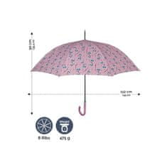 Perletti Technology XL, Dámský automatický deštník Fiori / zelená, 21774