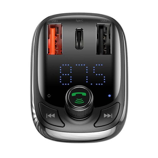 BASEUS Bluetooth FM Transmiter S13 T-shaped černý