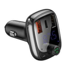 BASEUS Bluetooth FM Transmiter S13 T-shaped černý