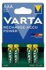 Baterie mikrotužková AAA LR03 dobíjecí 800mAh/1000 cyklů (4ks) VARTA