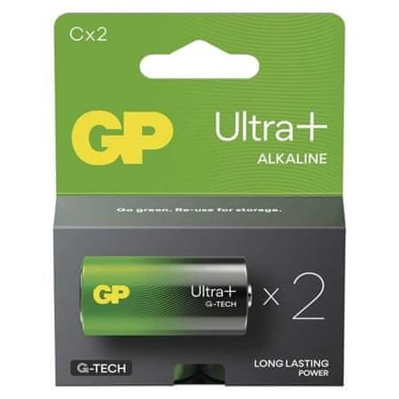 GP C Ultra Plus, alkalická (LR14) - 2 ks