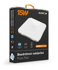 Aligator bezdrátová nabíječka Pure-Pad 15W, bílá