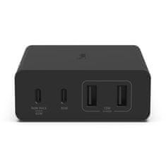 Belkin BOOST CHARGE 108W 4-portová USB-C Power Delivery GaN nástěnná nabíječka (USB-C 96W + USB-A 12W), černá