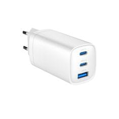 Gembird PD nabíječka 1xUSB-A 2xUSB-C 65W bilá