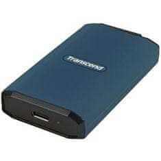 Transcend ESD410C 2TB, USB 20Gbps Type C, Externí odolný SSD disk (3D NAND flash), 2000MB/R, 2000MB/W, modrý