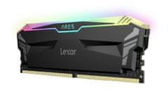 Lexar ARES DDR4 32GB (kit 2x16GB) UDIMM 3600MHz CL18 XMP 2.0 & AMD Ryzen - RGB, Heatsink, černá