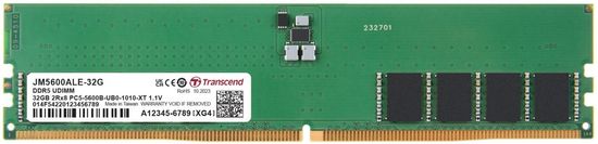 Transcend paměť 32GB DDR5 5600 U-DIMM (JetRam) 2Rx8 (2Gx8)x16 CL46 1.1V