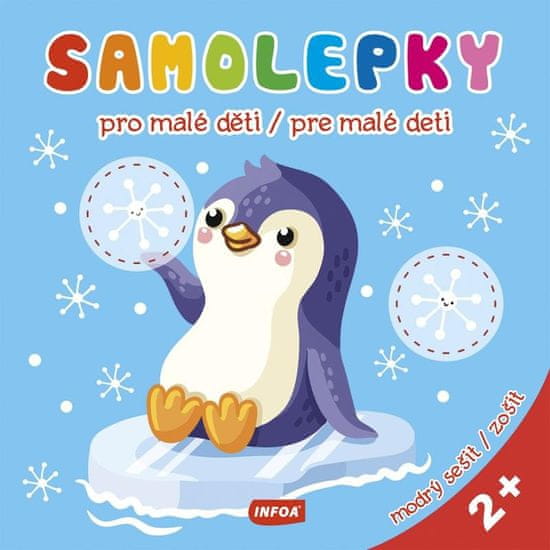 Infoa Samolepky pro malé děti / Samolepky pre malé deti - modrý sešit / modrý zošit